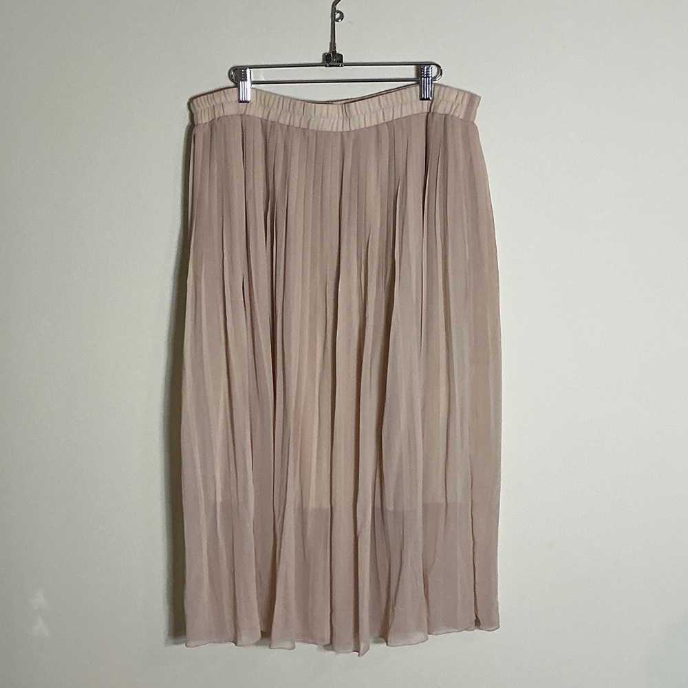 Adiva Cream A-Line Skirt
